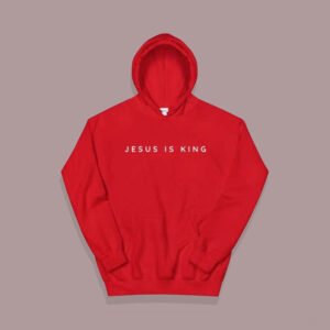 Jesus Is King Hoodie By Kanye West Red