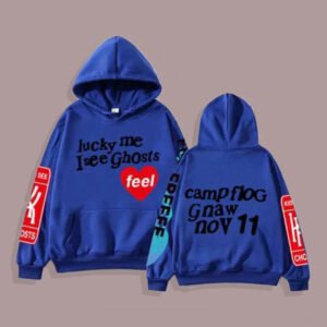 Kanye West Graffiti Letter Lucky Me I See Ghosts Hoodie 