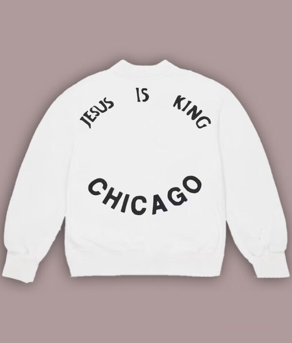 Kanye West Jesus Is King Chicago Crewneck White