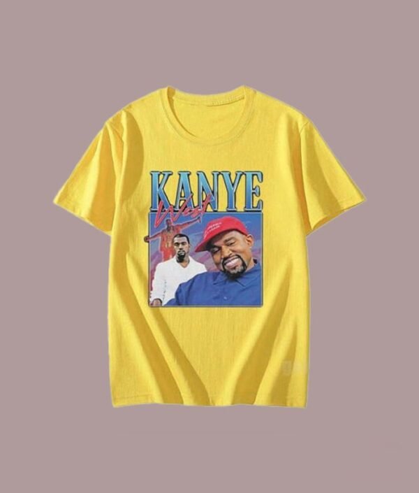 Kanye West 90s Vintage Homage Unisex T Shirt Yellow